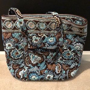 Vera Bradley tote blue and brown